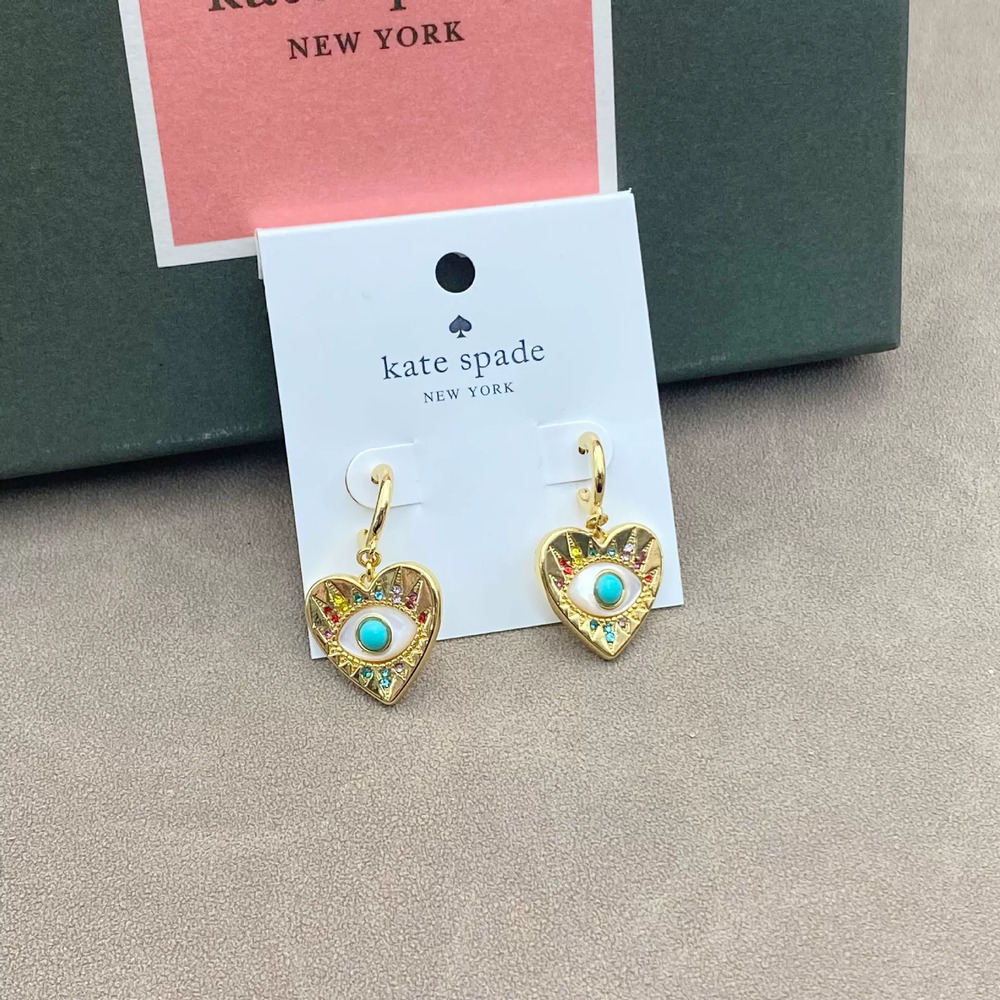 kate spade Microset Demon Eye Earrings Real Gold Plated